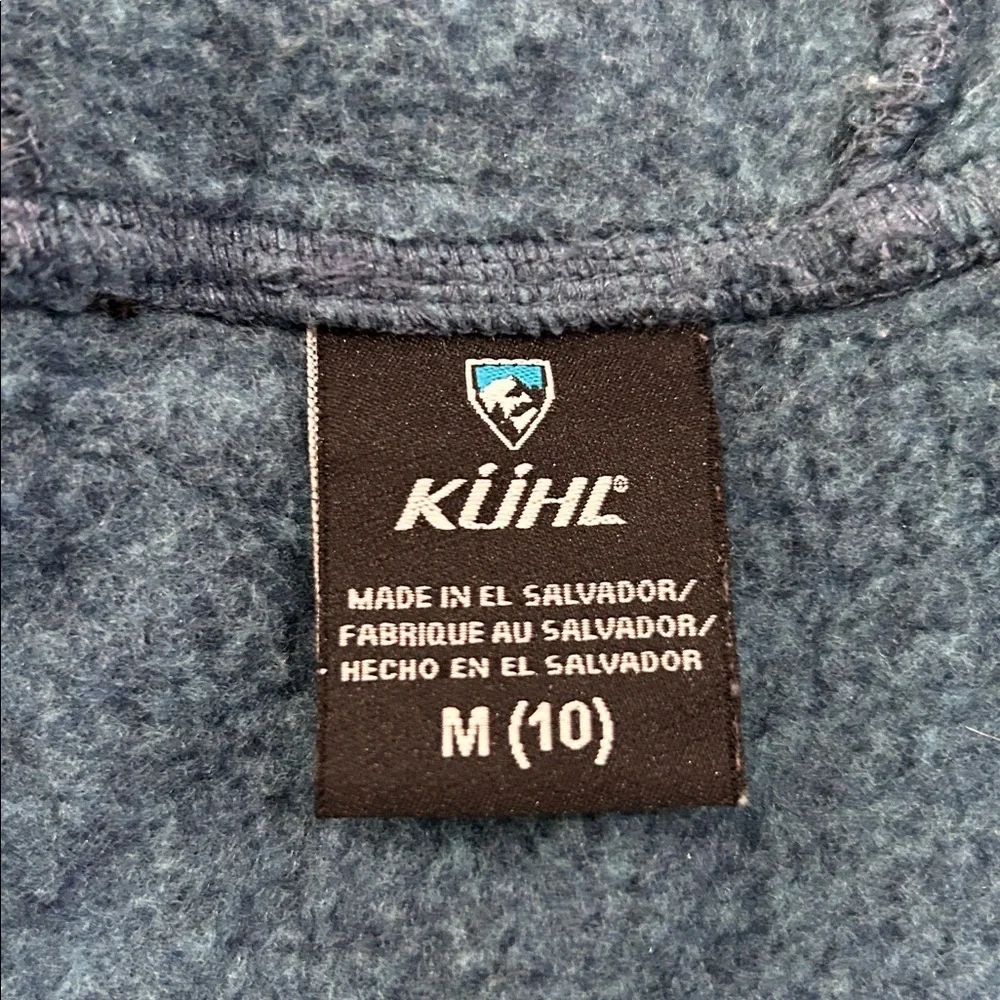 Kuhl Kids Children’s Jacket blue denim & cream size medium full zip w/pockets